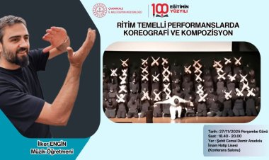 Çanakkale’de Öğretmenler İçin Ritim ve Kompozisyon Etkinliği