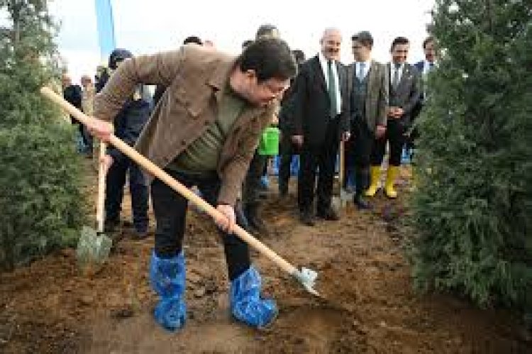 20 BİN FİDAN TOPRAKLA BULUŞTU